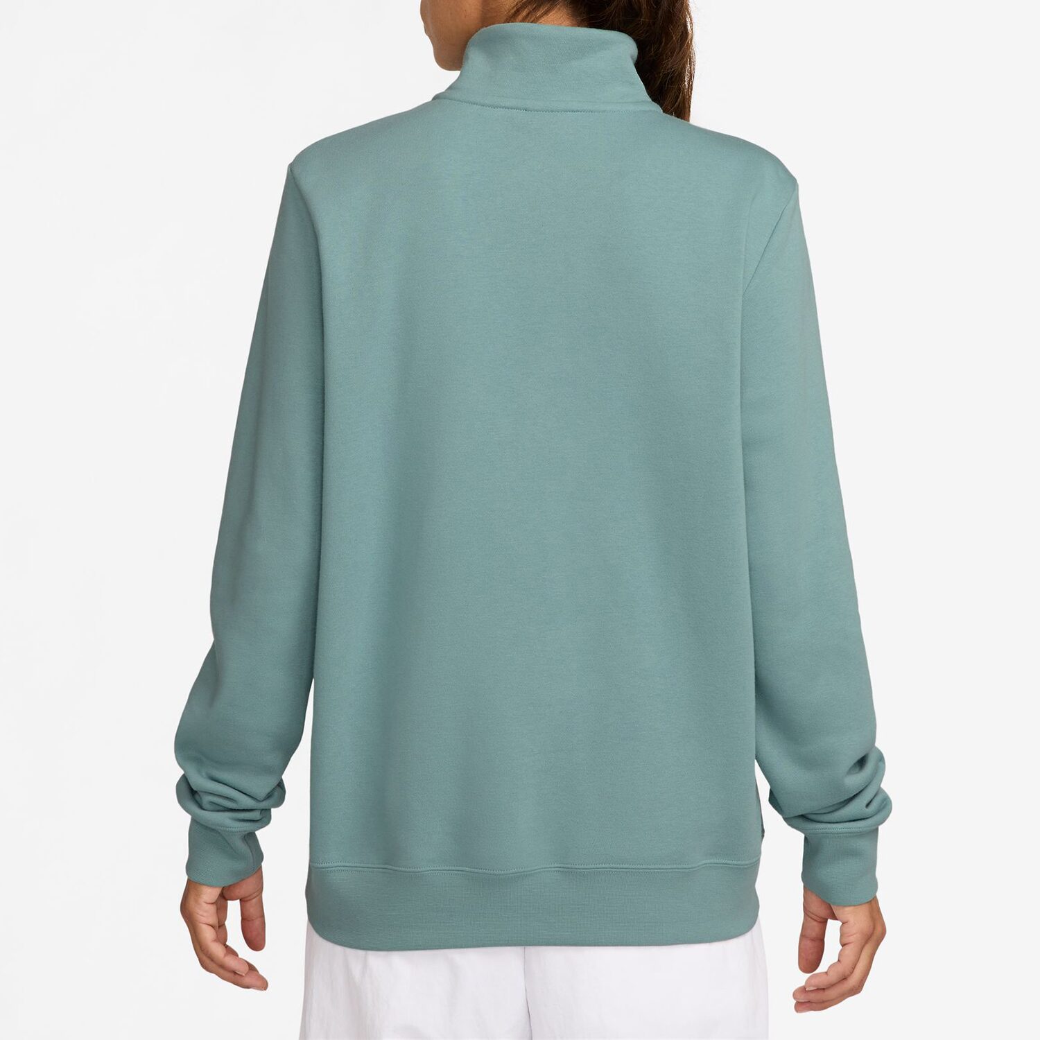 Nike Womens Mock Neck Long Sleeve Active Quarter-Zip Pullover