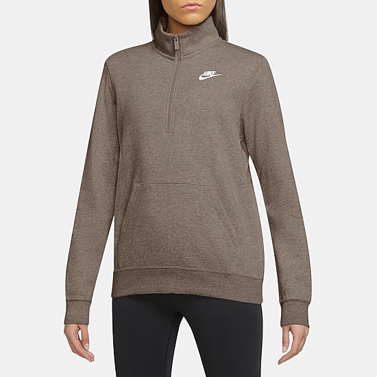 Nike Womens Mock Neck Long Sleeve Active Quarter-Zip Pullover