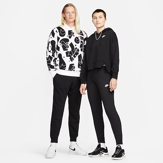 Nike Club Womens Cuffed Mid Rise Fleece Jogger