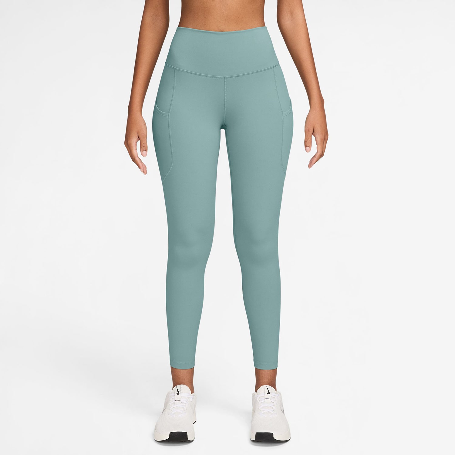 Nike Womens Moisture Wicking Quick Dry High Rise Knit 7/8 Ankle Legging