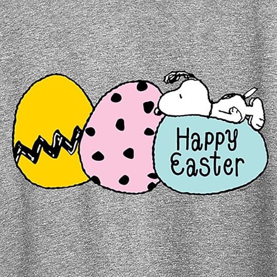 Womens Crew Neck Short Sleeve Regular Fit Peanuts Snoopy Graphic T-Shirt