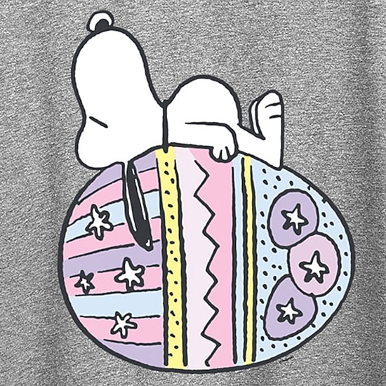 Womens Crew Neck Short Sleeve Regular Fit Peanuts Snoopy Graphic T-Shirt
