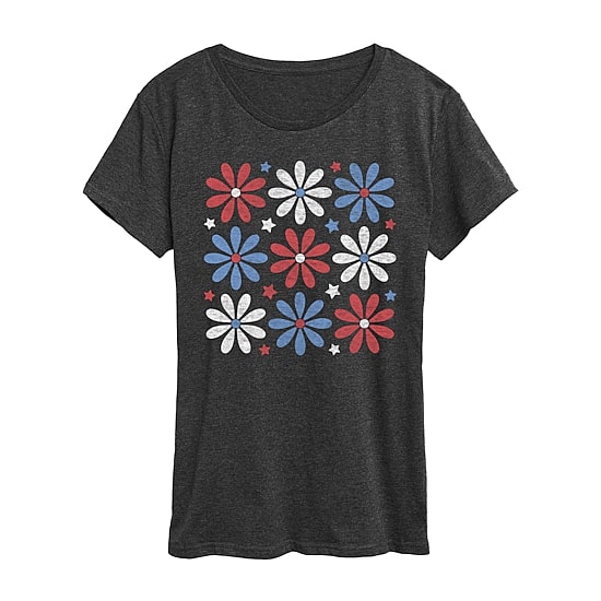 Womens Crew Neck Short Sleeve Regular Fit Graphic T-Shirt