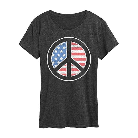 Womens Crew Neck Short Sleeve Regular Fit Graphic T-Shirt