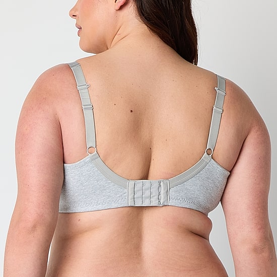 Ambrielle Cotton Womens Medium Support Demi Bra