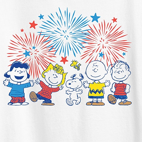 Womens Crew Neck Short Sleeve Regular Fit Peanuts Graphic T-Shirt
