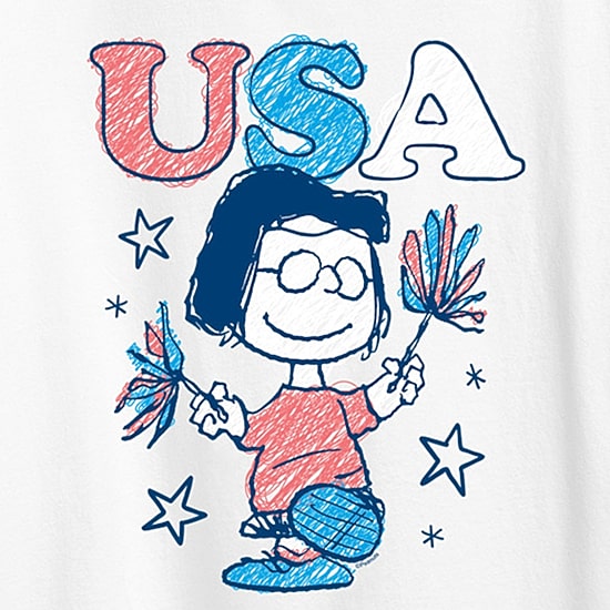 Womens Crew Neck Short Sleeve Regular Fit Peanuts Graphic T-Shirt