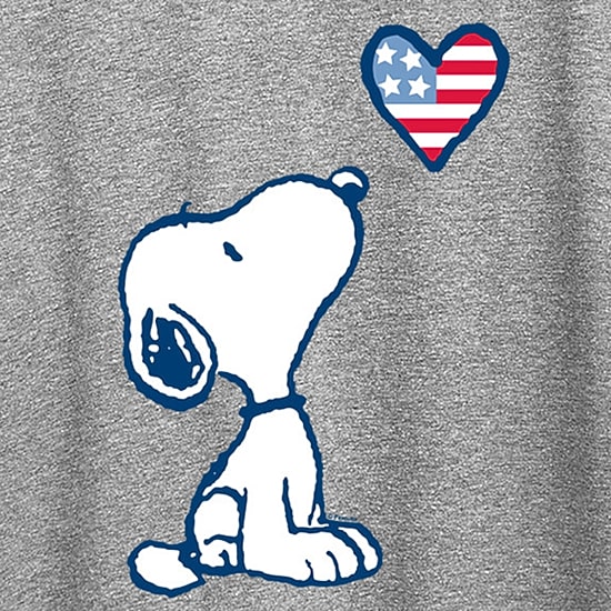Womens Crew Neck Short Sleeve Regular Fit Peanuts Graphic T-Shirt