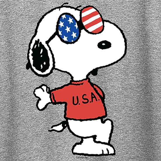 Womens Crew Neck Short Sleeve Regular Fit Peanuts Graphic T-Shirt