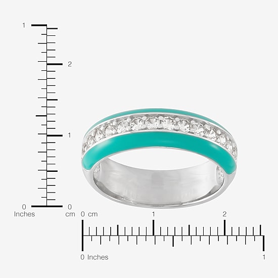Limited Quantities! Womens 5.5MM Lab Created White Sapphire Sterling Silver Band