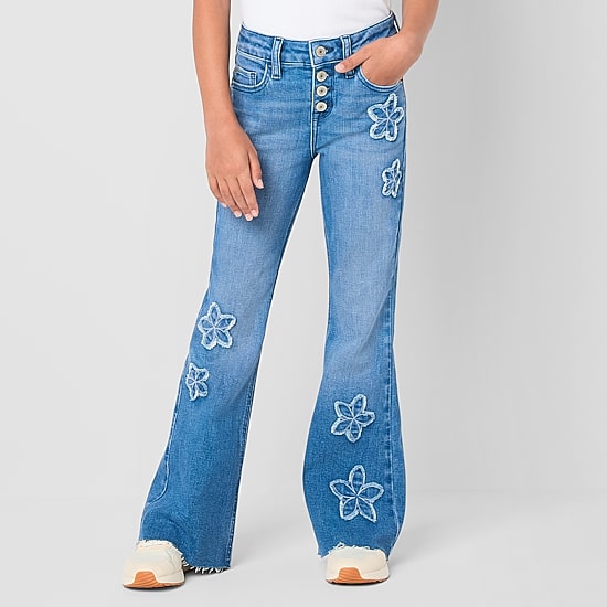 Thereabouts Little & Big Kid Girls Flare Leg Jean
