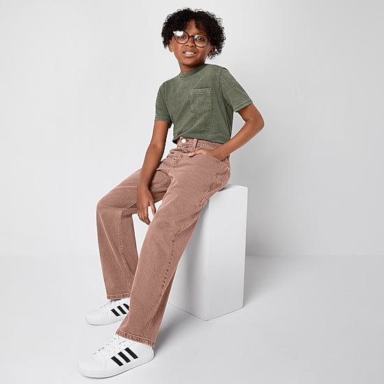 Thereabouts Little & Big Kid Boys Adjustable Waist Carpenter Jean