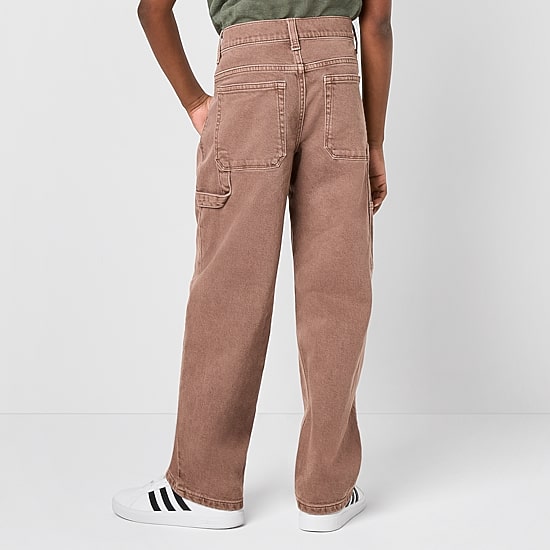 Thereabouts Little & Big Kid Boys Adjustable Waist Carpenter Jean