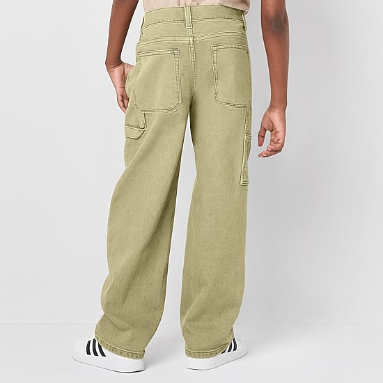 Thereabouts Little & Big Kid Boys Adjustable Waist Carpenter Jean