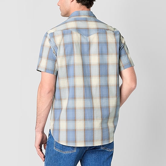 Frye and Co. Mens Short Sleeve Regular Fit Button-Down Shirt