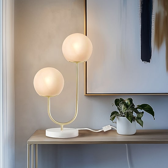510 Design Zusa 2-Light Globe Metal Table Lamp