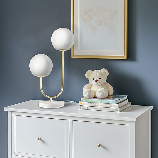 510 Design Zusa 2-Light Globe Metal Table Lamp