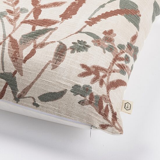 Indigo Road by Egypt Sherrod Tani Watercolor Botanical 100% Cotton Square Throw Pillow