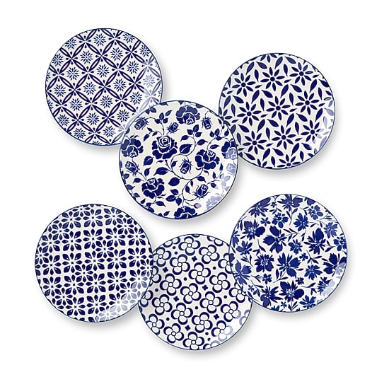 Certified International Madison 6-pc. Porcelain Appetizer Plate