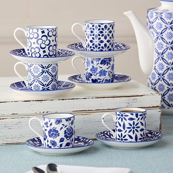 Certified International Madison 6-pc. Cup & Saucer Set