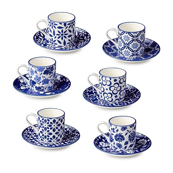 Certified International Madison 6-pc. Cup & Saucer Set