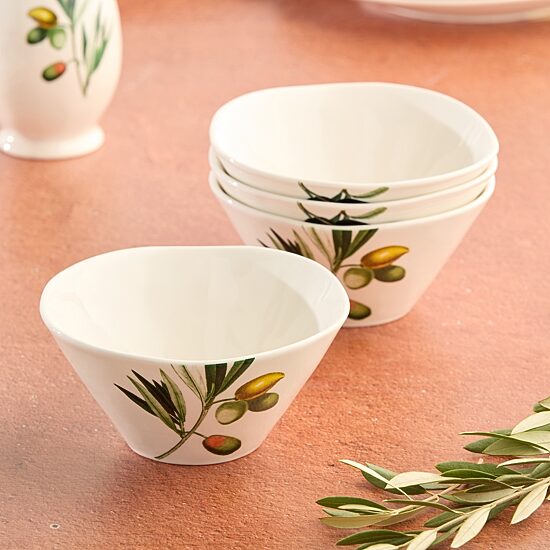 Certified International Oliva 4-pc. Stoneware Ice Cream Bowl