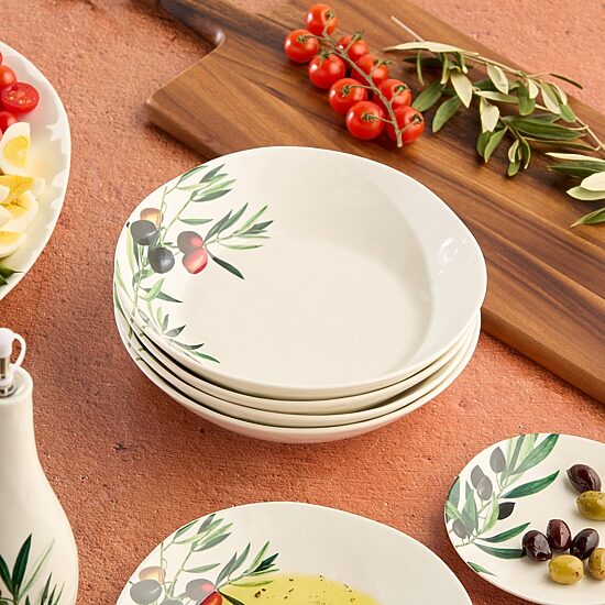 Certified International Oliva 4-pc. Stoneware Soup Bowl