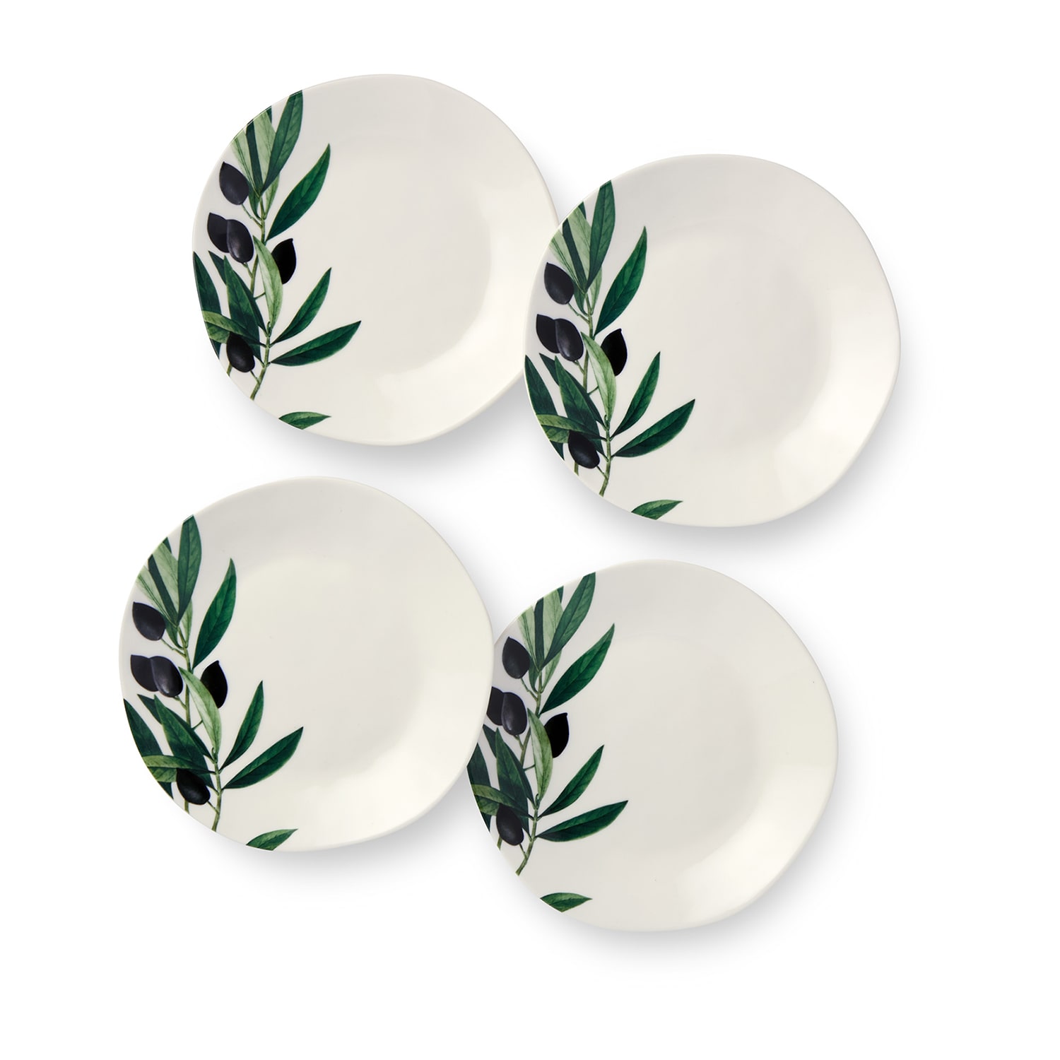Certified International Oliva 4-pc. Stoneware Appetizer Plate