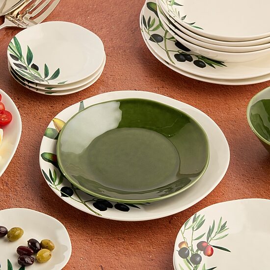 Certified International Verde 4-pc. Stoneware Salad Plate