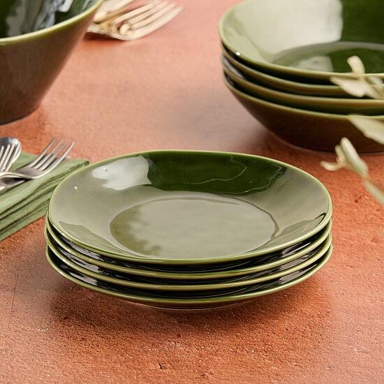 Certified International Verde 4-pc. Stoneware Salad Plate