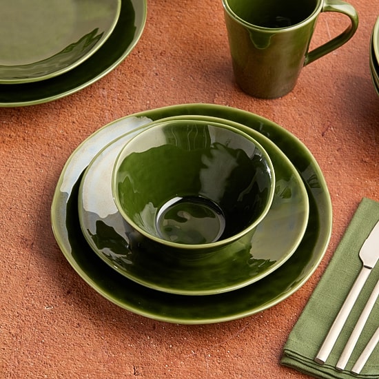 Certified International Verde 4-pc. Stoneware Ice Cream Bowl