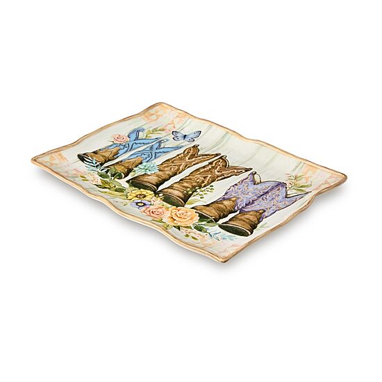 Certified International Rosewood Ceramic Serving Platter