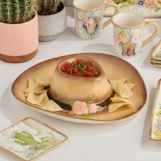 Certified International Rosewood Ceramic Serving Platter