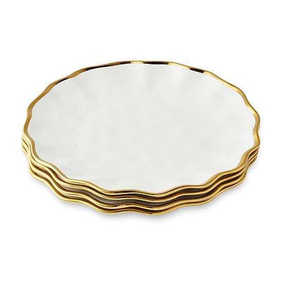 Certified International Regency Gold 4-pc. Porcelain Dinner Plate