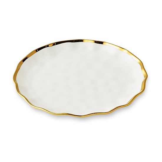 Certified International Regency Gold 4-pc. Porcelain Salad Plate