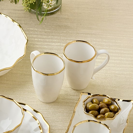 Certified International Regency Gold 4-pc. Coffee Mug