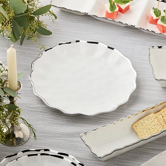 Certified International Regency Silver 4-pc. Porcelain Dinner Plate
