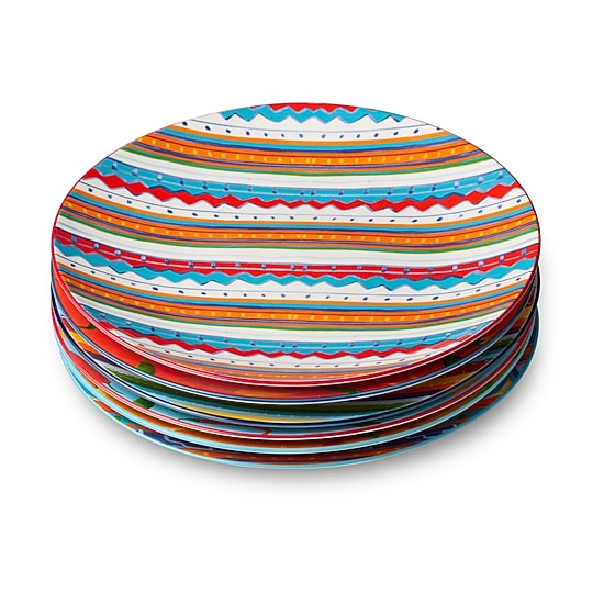 Certified International Caliente 6-pc. Porcelain Salad Plate
