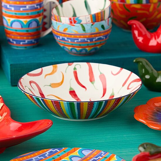 Certified International Caliente 6-pc. Porcelain Soup Bowl