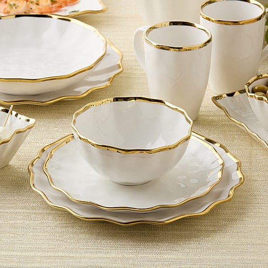 Certified International Regency Gold 16-pc. Porcelain Dinnerware Set