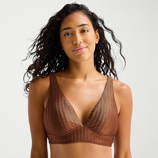 Mynah Womens Adjustable Straps Bralette Bikini Swimsuit Top