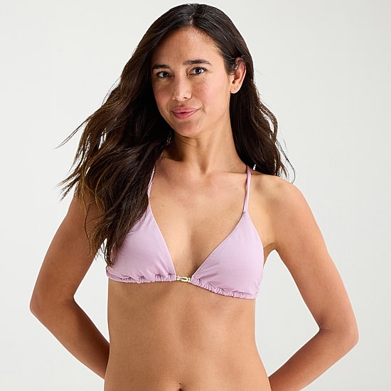 Mynah Adjustable Straps Triangle Bikini Swimsuit Top