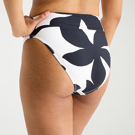 Mynah Womens Lined Floral Cheeky High Waist Bikini Swimsuit Bottom