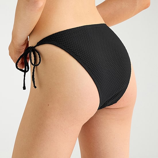 Arizona Womens Lined Side Tie Juniors Cheeky High Waist Bikini Swimsuit Bottom