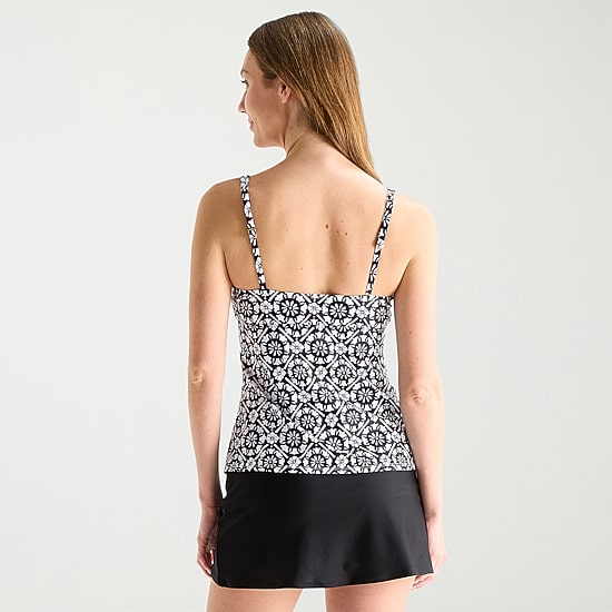 Liz Claiborne Womens Tankini Swimsuit Top