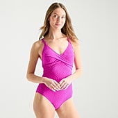 Liz Claiborne Womens Full Coverage One Piece Swimsuit