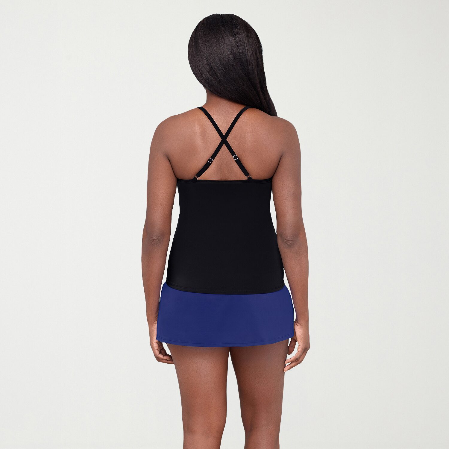 Sonnet Shores Womens Striped Tankini Swimsuit Top