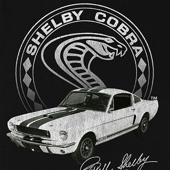 Novelty Shelby Cobra Mens Crew Neck Short Sleeve Regular Fit Graphic T-Shirt