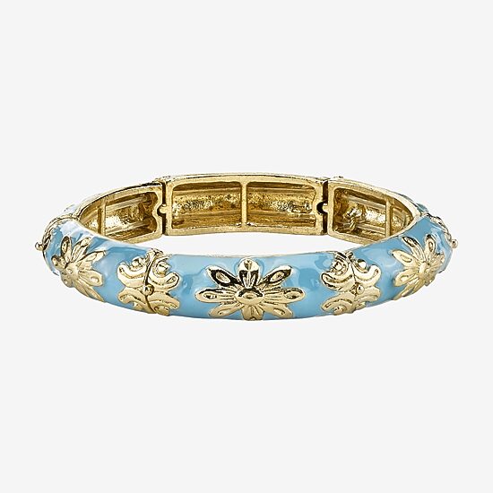 1928 Gold Tone Womens Stretch Bracelet