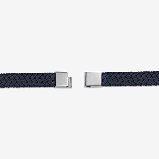 Mens Stainless Steel Cord Bracelet